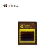 Ресницы коричневые NEICHA Twinkle Dark Brown MINI 6 линий